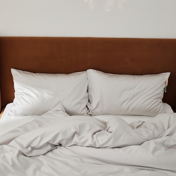 91家纺网 家纺一手货源 找家纺 涞澳家纺 2025新款亲肤舒适80S天丝棉分体（无衬系列）枕套单品枕套单件枕套 80天丝棉-纯净灰