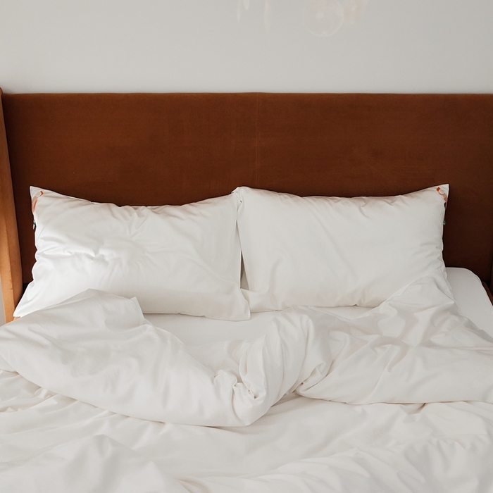 91家纺网 家纺一手货源 找家纺 涞澳家纺 2025新款亲肤舒适80S天丝棉分体（无衬系列）枕套单品枕套单件枕套 80天丝棉-莹白