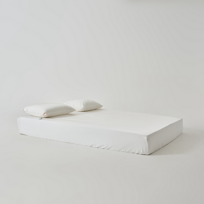 91家纺网 家纺一手货源 找家纺 涞澳家纺 2025新款亲肤舒适80S天丝棉分体（无衬系列）床笠单品床笠单件床笠 80天丝棉-莹白