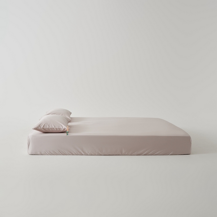 91家纺网 家纺一手货源 找家纺 涞澳家纺 2025新款亲肤舒适80S天丝棉分体（无衬系列）床笠单品床笠单件床笠 80天丝棉-米灰