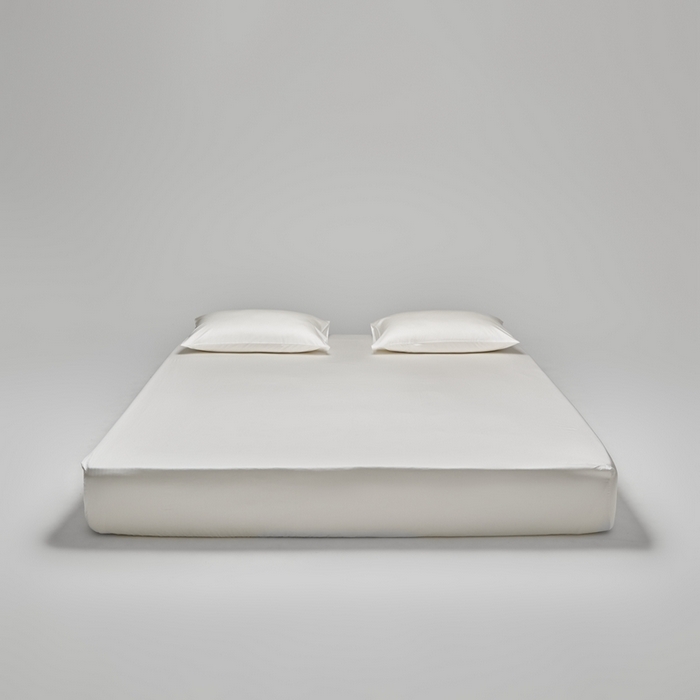 涞澳家纺 2025新款亲肤舒适80S天丝棉分体（无衬系列）床笠单品床笠单件床笠 80天丝棉-莹白