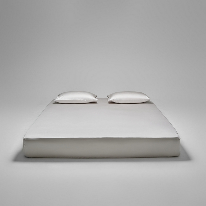涞澳家纺 2025新款亲肤舒适80S天丝棉分体（无衬系列）床笠单品床笠单件床笠 80天丝棉-纯净灰
