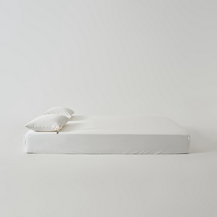 91家纺网 家纺一手货源 找家纺 涞澳家纺 2025新款亲肤舒适80S天丝棉分体（无衬系列）床笠单品床笠单件床笠 80天丝棉-莹白