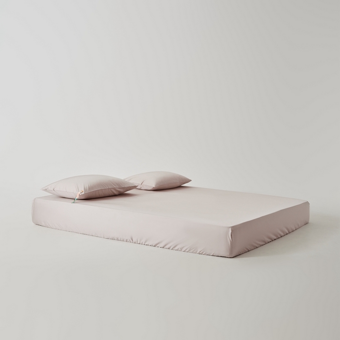 91家纺网 家纺一手货源 找家纺 涞澳家纺 2025新款亲肤舒适80S天丝棉分体（无衬系列）床笠单品床笠单件床笠 80天丝棉-米灰