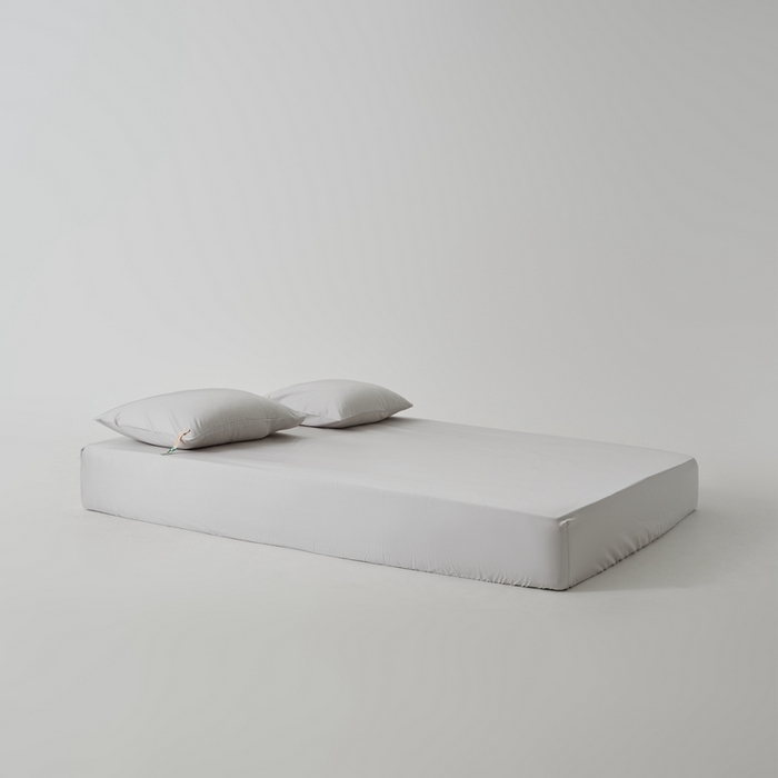 91家纺网 家纺一手货源 找家纺 涞澳家纺 2025新款亲肤舒适80S天丝棉分体（无衬系列）床笠单品床笠单件床笠 80天丝棉-纯净灰