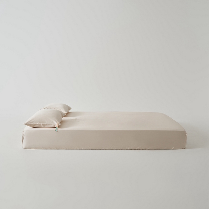 91家纺网 家纺一手货源 找家纺 涞澳家纺 2025新款亲肤舒适80S天丝棉分体（无衬系列）床笠单品床笠单件床笠 80天丝棉-香槟灰