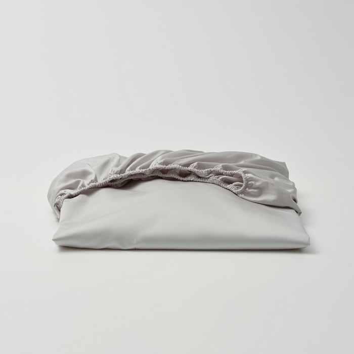 91家纺网 家纺一手货源 找家纺 涞澳家纺 2025新款亲肤舒适80S天丝棉分体（无衬系列）床笠单品床笠单件床笠 80天丝棉-纯净灰