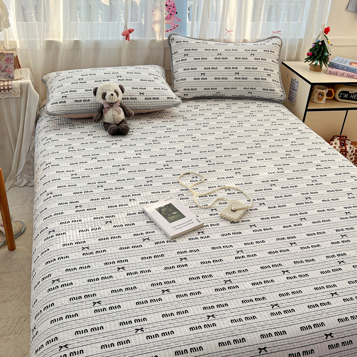 91家纺网 家纺一手货源 找家纺 （总）恒尚居 2025新款双层纱牛奶绒床盖双面两用夹棉床单床垫-秋冬款 四季通用