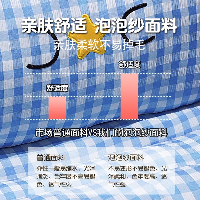 91家纺网 家纺一手货源 找家纺 （总）仟亿莱 2025新款大眼茄子护腰连体坐垫