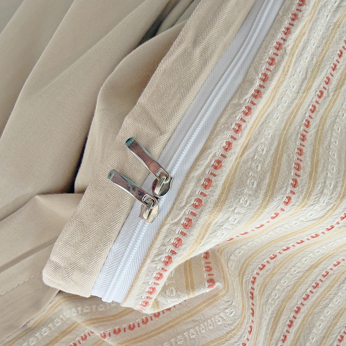 91家纺网 家纺一手货源 找家纺 全美家居 2025新款全棉纯棉色织提花水洗四件套 雅纹荞韵