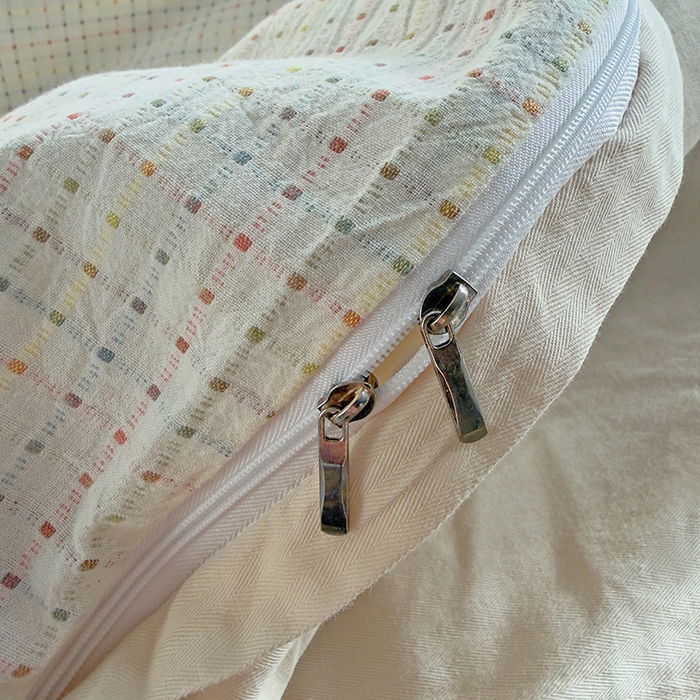 91家纺网 家纺一手货源 找家纺 全美家居 2025新款全棉纯棉色织提花水洗四件套 彩虹波点