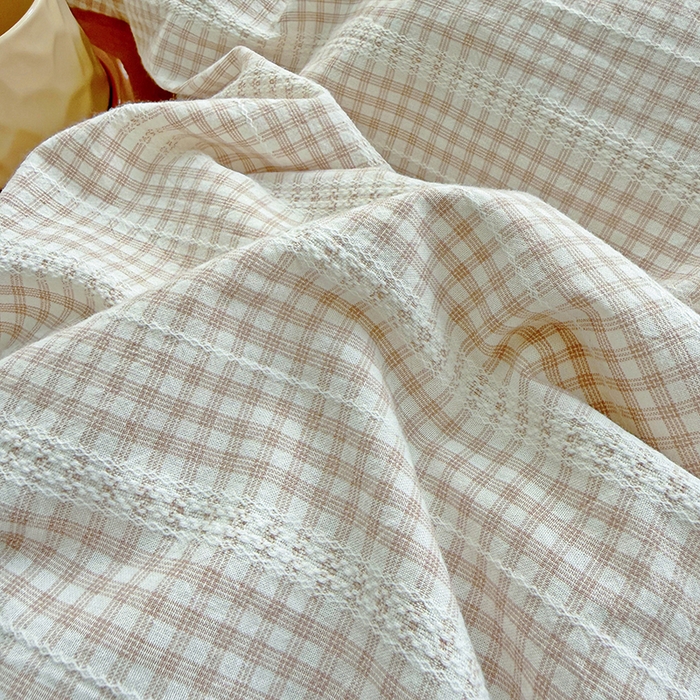 91家纺网 家纺一手货源 找家纺 全美家居 2025新款全棉纯棉色织提花水洗四件套 铂尔曼