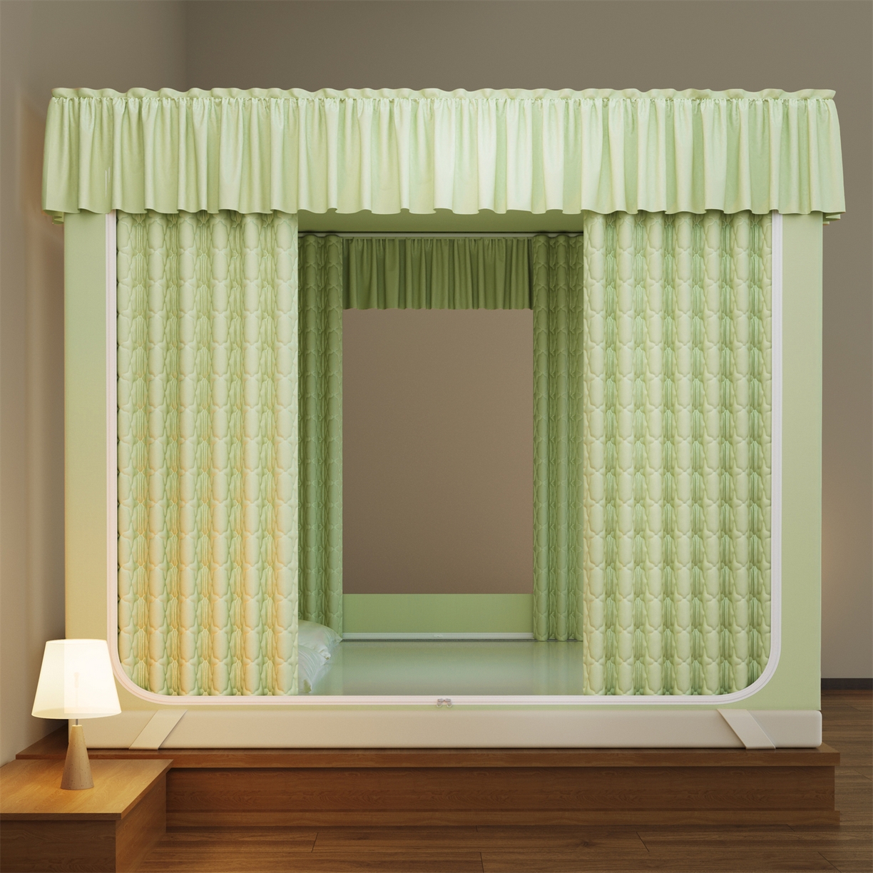 91家纺网 家纺一手货源 找家纺 （总）飞轮海蚊帐 2025新款加厚夹棉遮光防风四季可用蚊帐冬季 保暖 床帘 