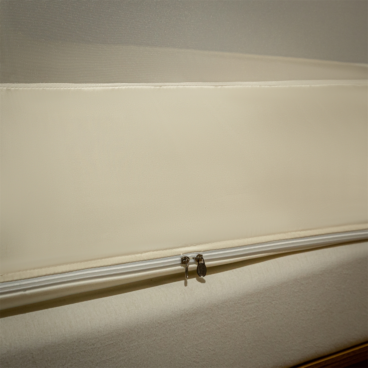 91家纺网 家纺一手货源 找家纺 飞轮海蚊帐 2025新款加厚夹棉遮光防风四季可用蚊帐冬季 保暖 床帘 奶油黄-无遮光帘