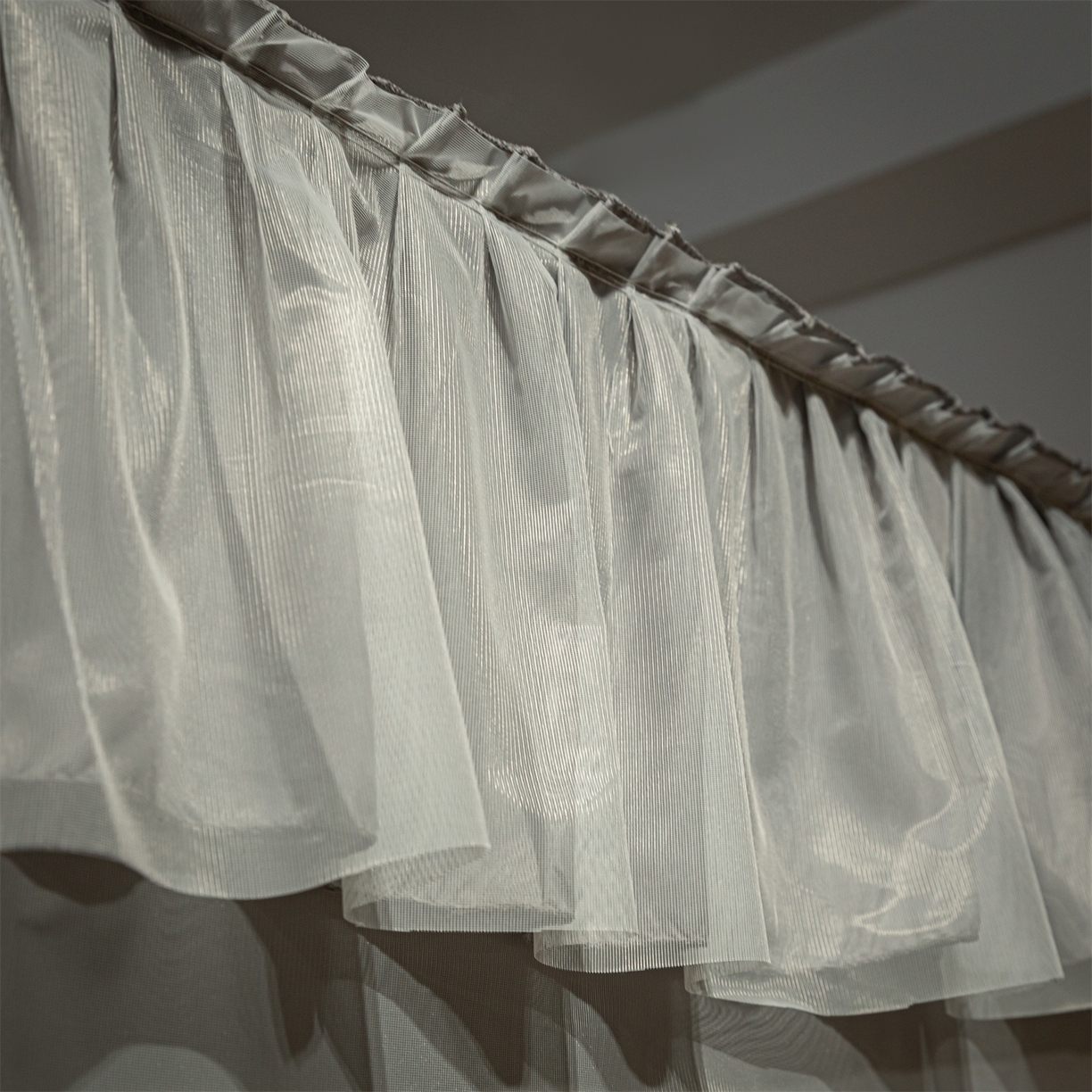 91家纺网 家纺一手货源 找家纺 飞轮海蚊帐 2025新款加厚夹棉遮光防风四季可用蚊帐冬季 保暖 床帘 高级灰-无遮光帘