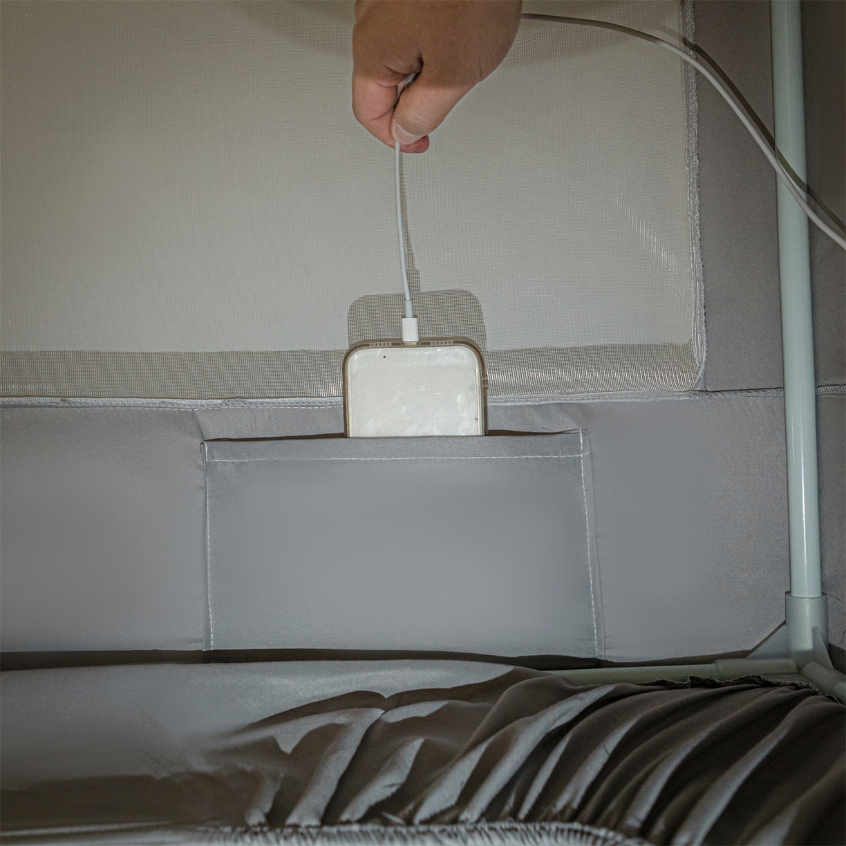 91家纺网 家纺一手货源 找家纺 飞轮海蚊帐 2025新款加厚夹棉遮光防风四季可用蚊帐冬季 保暖 床帘 高级灰-无遮光帘