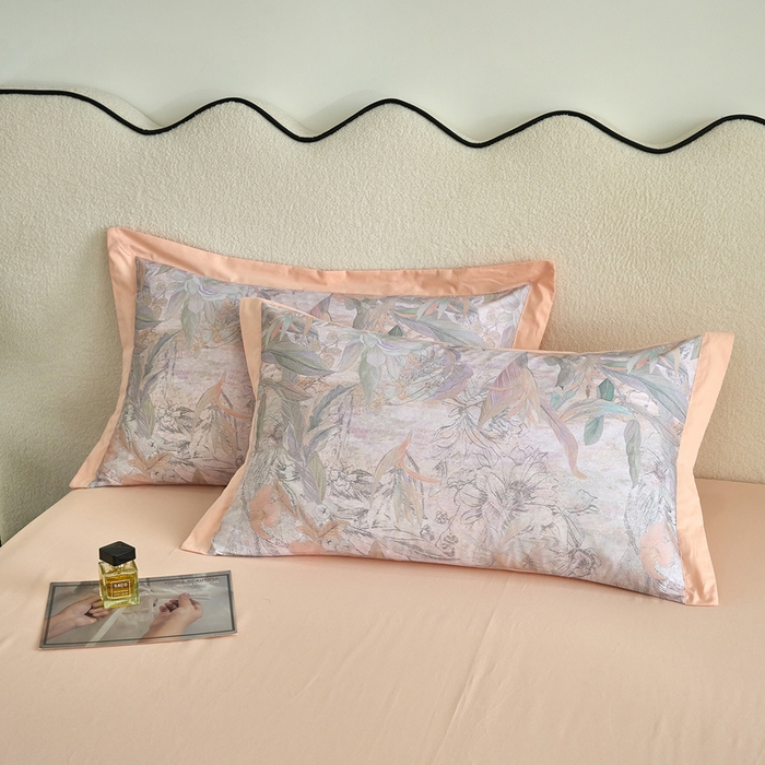 91家纺网 家纺一手货源 找家纺 三沁家居 2025新款全棉碳素磨毛数码印花四件套 夏威夷