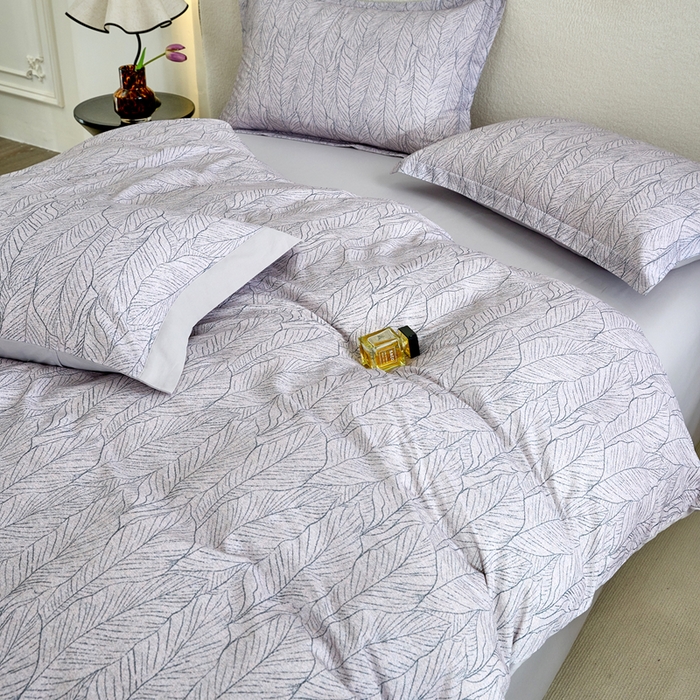 91家纺网 家纺一手货源 找家纺 三沁家居 2025新款全棉碳素磨毛数码印花四件套 伊莎莉