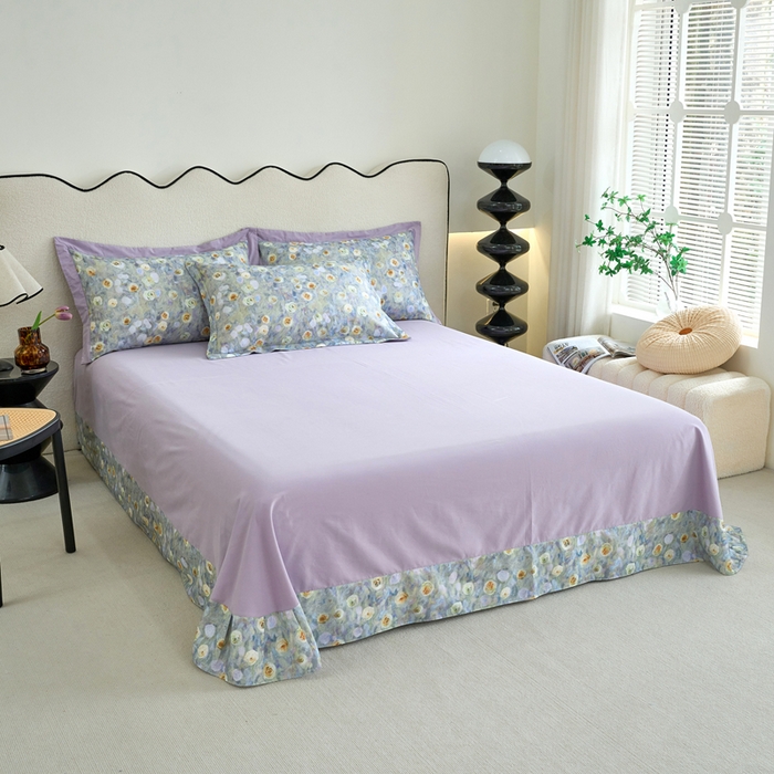 91家纺网 家纺一手货源 找家纺 （总）三沁家居 2025新款全棉碳素磨毛数码印花四件套