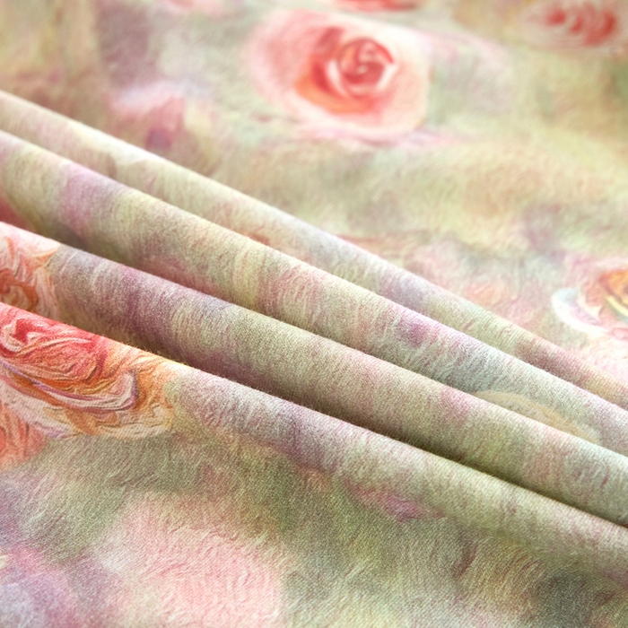 91家纺网 家纺一手货源 找家纺 三沁家居 2025新款全棉碳素磨毛数码印花四件套 罗曼蒂