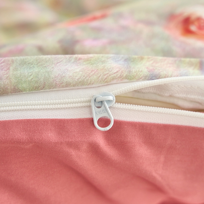 91家纺网 家纺一手货源 找家纺 三沁家居 2025新款全棉碳素磨毛数码印花四件套 罗曼蒂