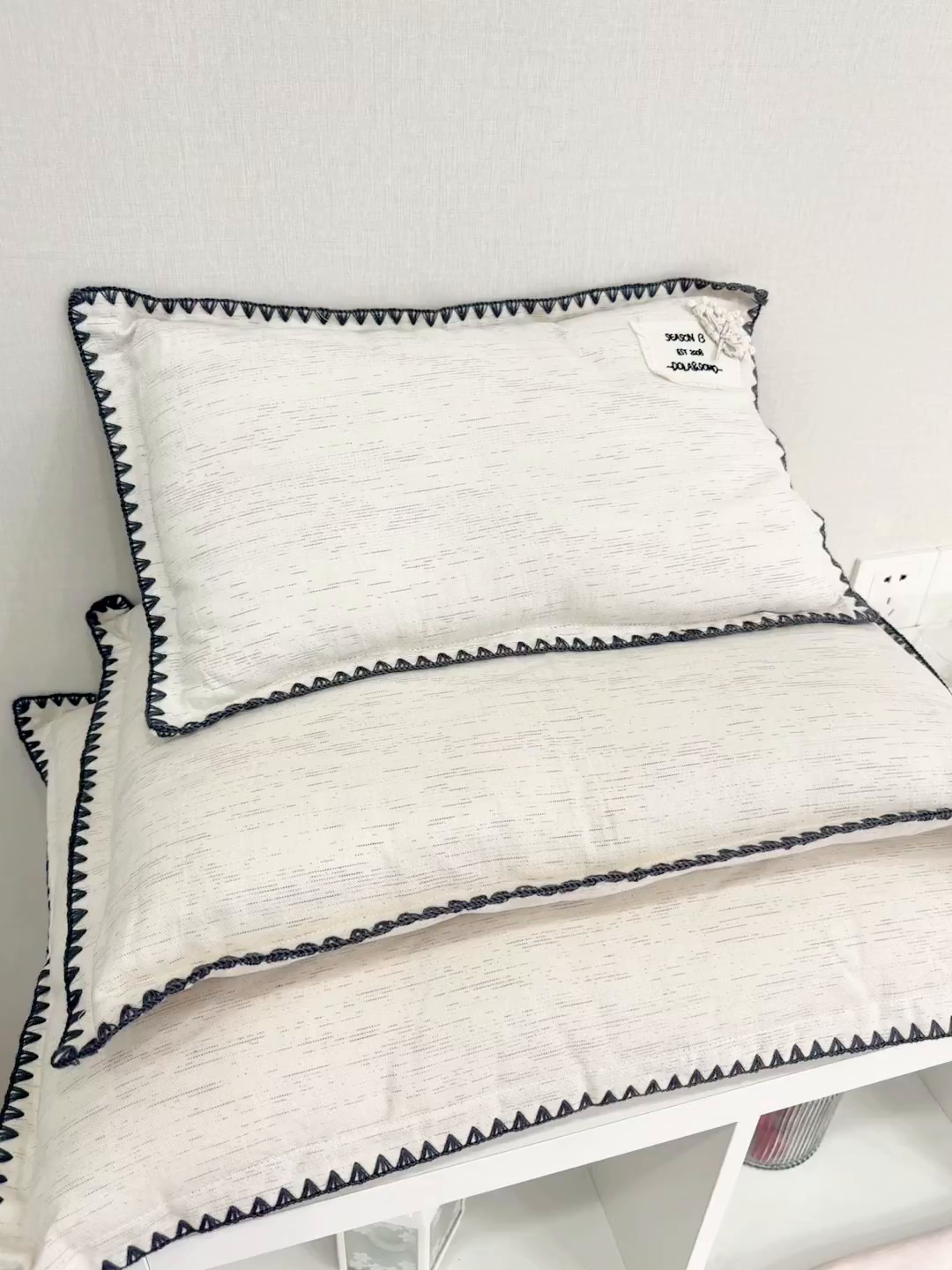 91家纺网 家纺一手货源 找家纺 （总）昕科 2025全棉星落棉花亲子枕-全棉棉花儿童枕芯学生棉花儿童枕头枕套可拆洗花朵棉花枕