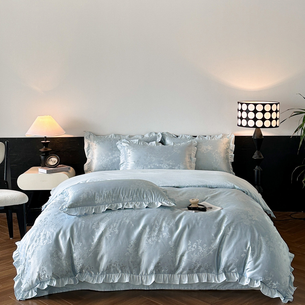 91家纺网 家纺一手货源 找家纺 （总）帝王家纺 2025新款法式小清新秋冬季加厚保暖磨毛提花四件套-繁花