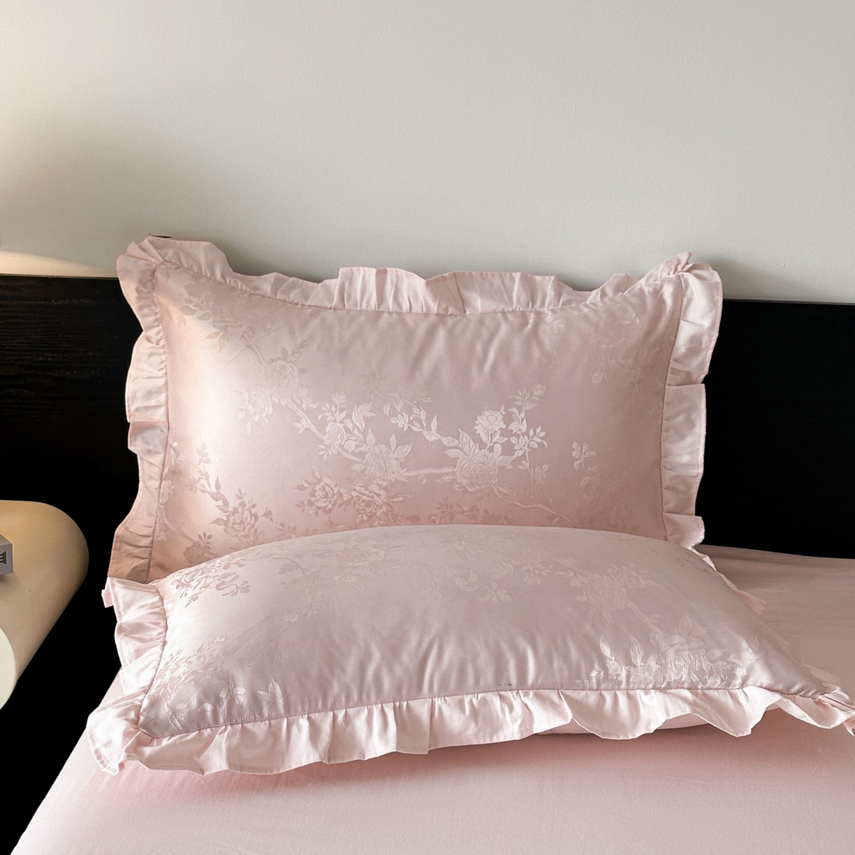 91家纺网 家纺一手货源 找家纺 帝王家纺 2025新款法式小清新秋冬季加厚保暖磨毛提花四件套-繁花 繁花-粉