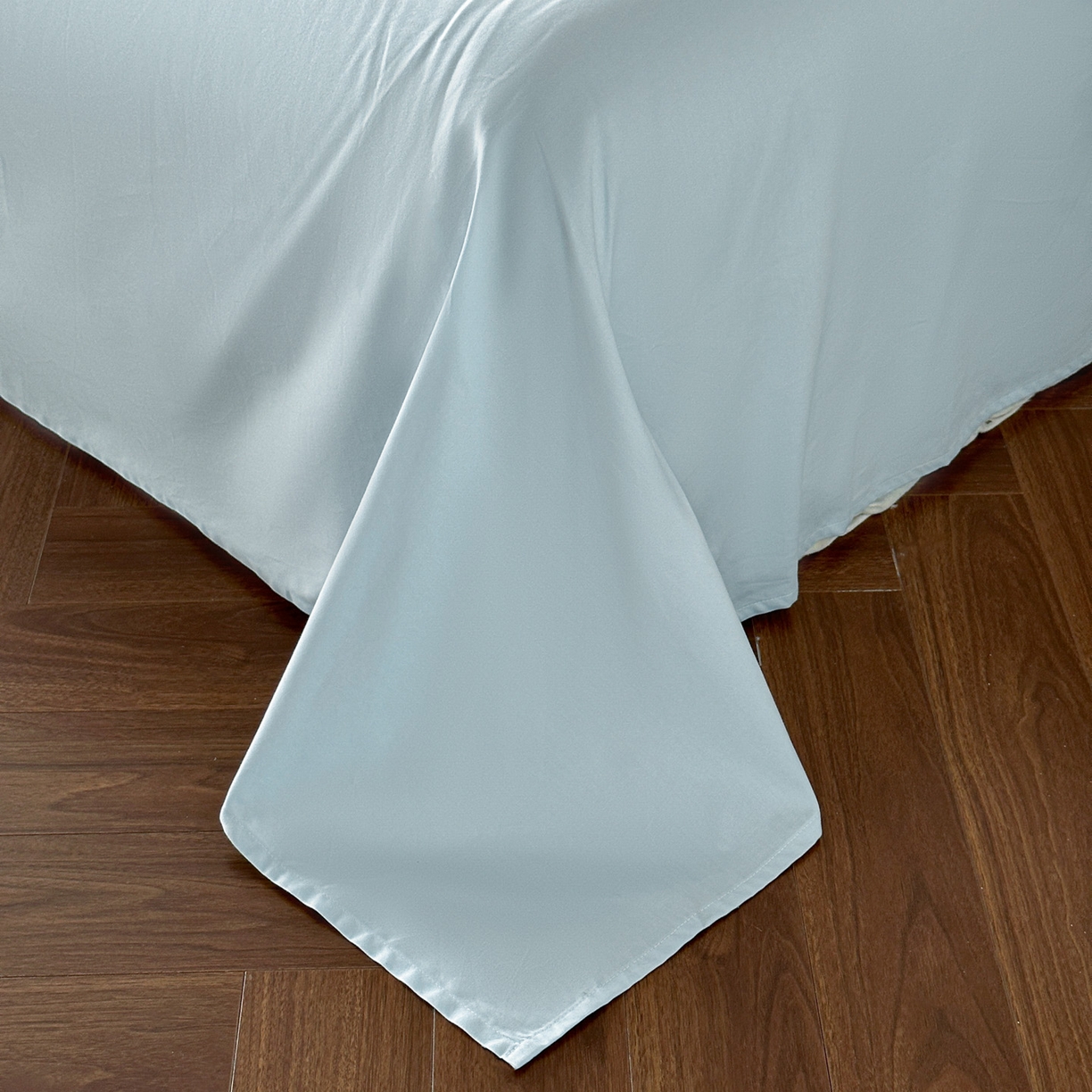 91家纺网 家纺一手货源 找家纺 帝王家纺 2025新款法式小清新秋冬季加厚保暖磨毛提花四件套-繁花 繁花-蓝