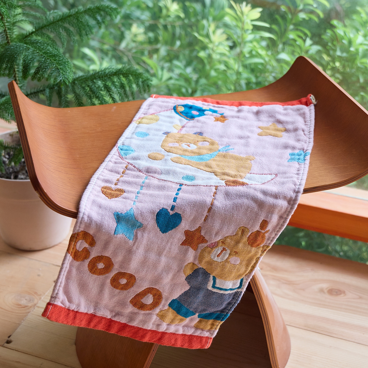 91家纺网 家纺一手货源 找家纺 （总）沐瑟家纺 2025新款全棉纱布儿童卡通小毛巾