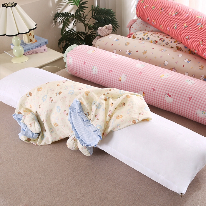 91家纺网 家纺一手货源 找家纺 （总）金牛枕芯 2025新款A类全棉双层纱印花长枕头枕芯