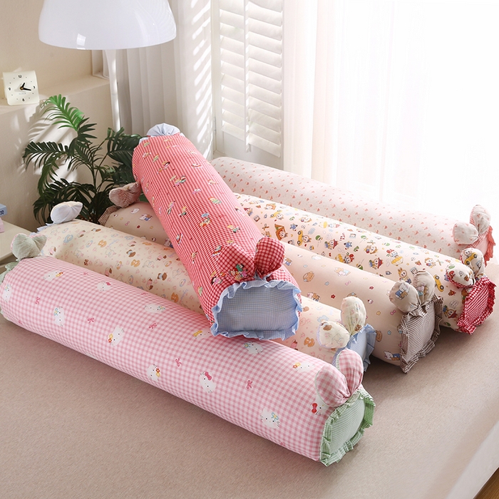 91家纺网 家纺一手货源 找家纺 金牛枕芯 2025新款A类全棉双层纱印花长枕头枕芯 组合