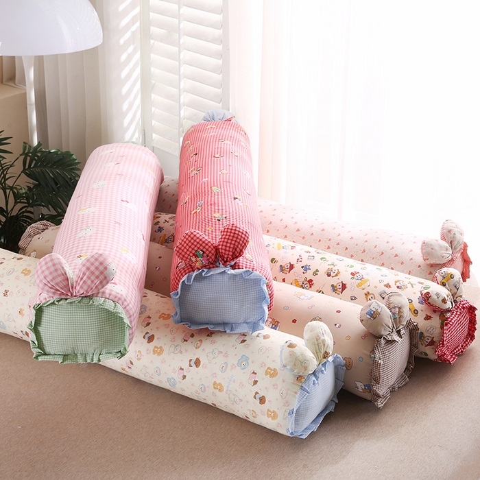 91家纺网 家纺一手货源 找家纺 金牛枕芯 2025新款A类全棉双层纱印花长枕头枕芯 组合