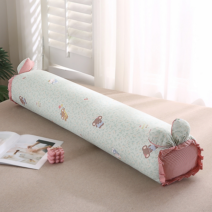 91家纺网 家纺一手货源 找家纺 金牛枕芯 2025新款A类全棉双层纱印花长枕头枕芯 小象王国