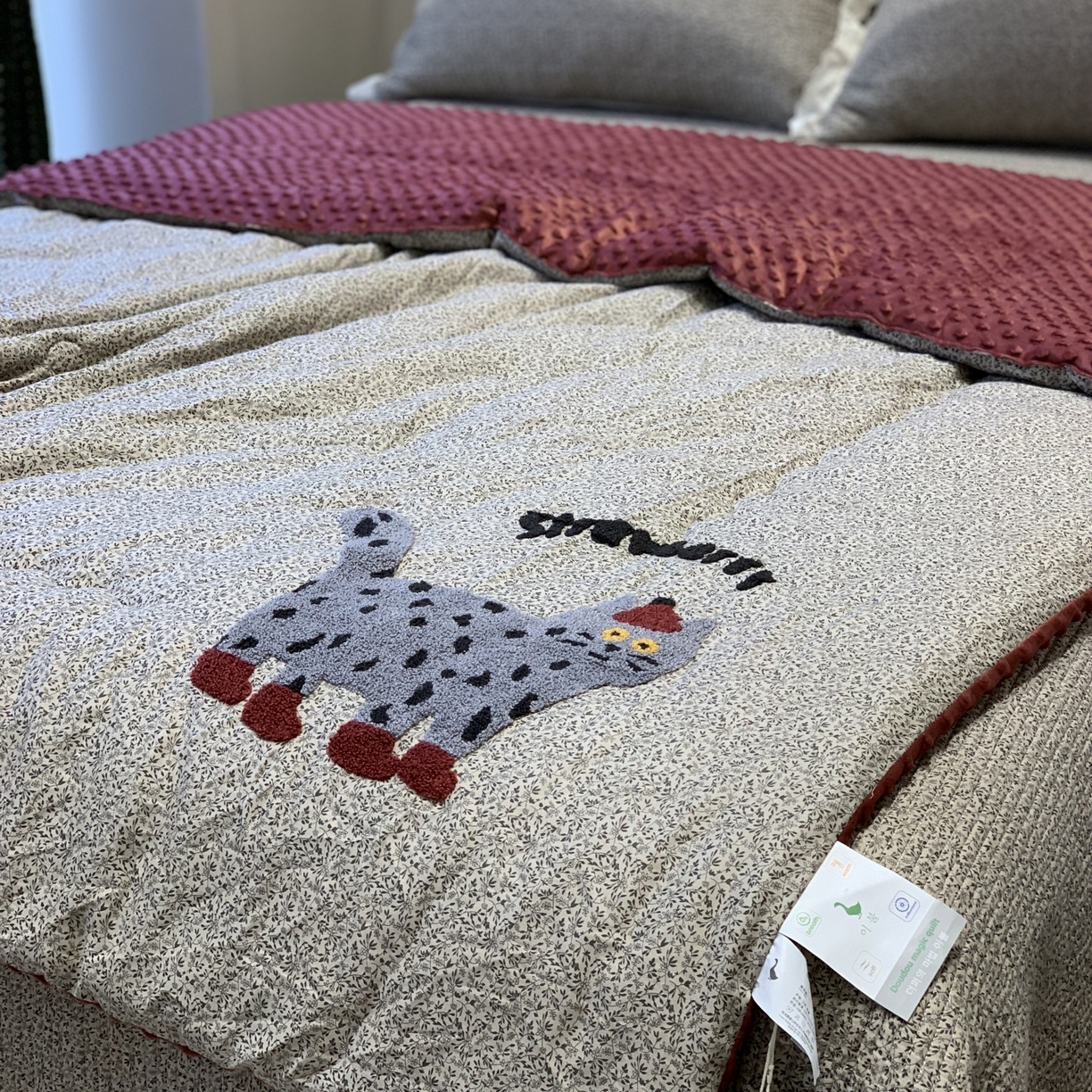 91家纺网 家纺一手货源 找家纺 （总）汇庭 2025秋冬新款毛巾绣豆豆被锦花床盖三件套系列