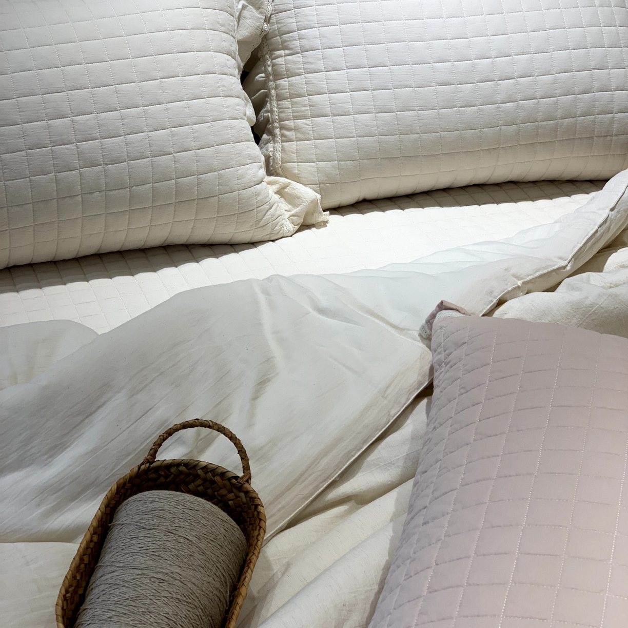 91家纺网 家纺一手货源 找家纺 （总）汇庭 2025秋冬新款棉与麻春秋极简床盖系列