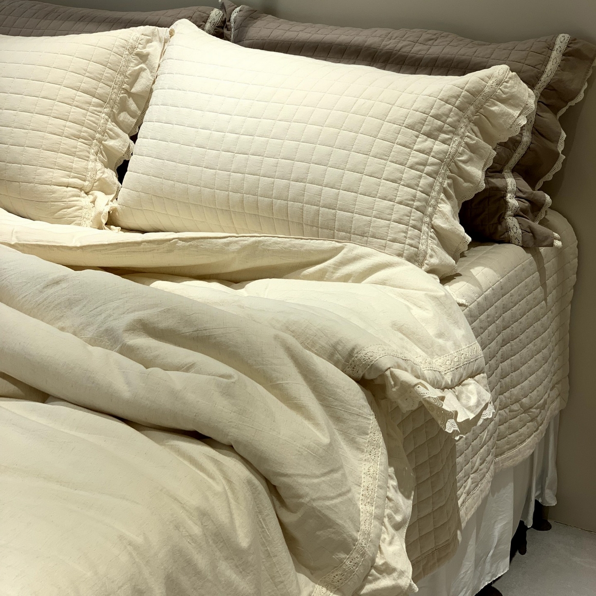 91家纺网 家纺一手货源 找家纺 （总）汇庭 2025秋冬新款棉与麻春秋极简床盖系列