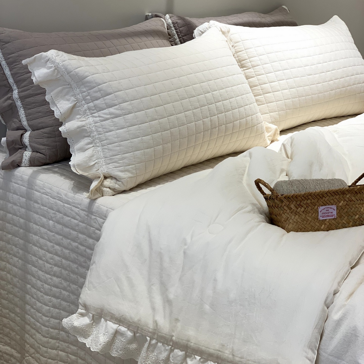 91家纺网 家纺一手货源 找家纺 （总）汇庭 2025秋冬新款棉与麻春秋极简床盖系列