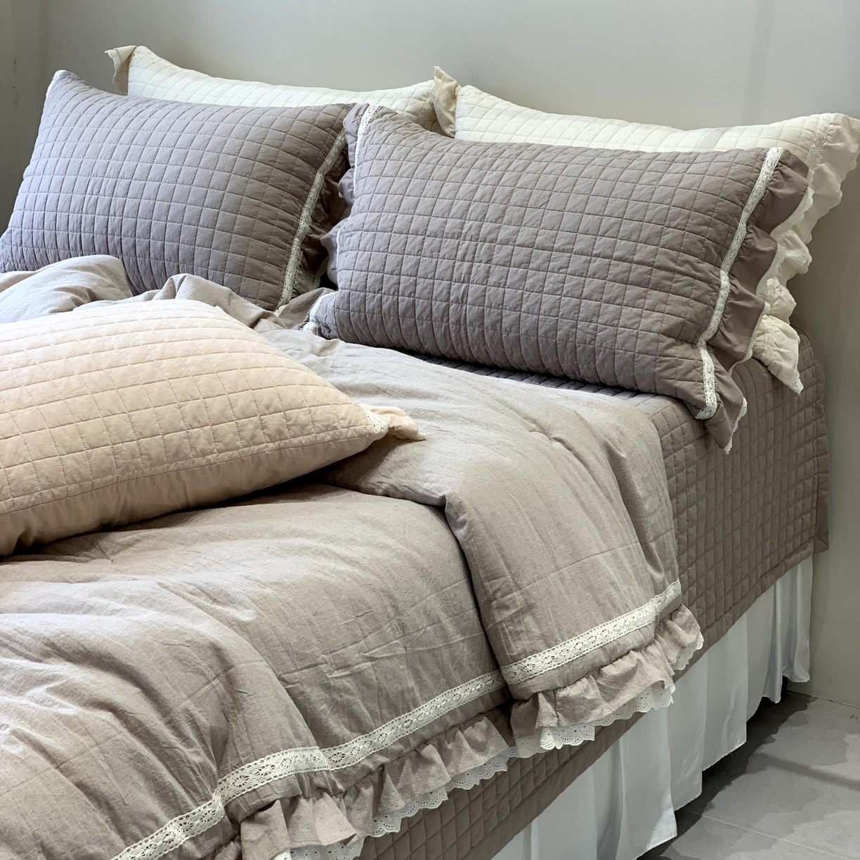 91家纺网 家纺一手货源 找家纺 （总）汇庭 2025秋冬新款棉与麻春秋极简床盖系列