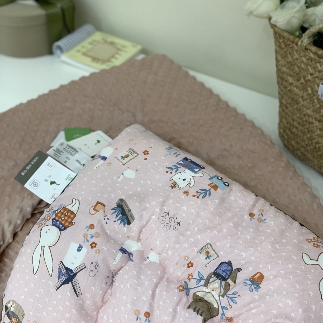 91家纺网 家纺一手货源 找家纺 汇庭 2025秋冬新款全棉单人豆豆被冬被子被芯系列 松鼠兔