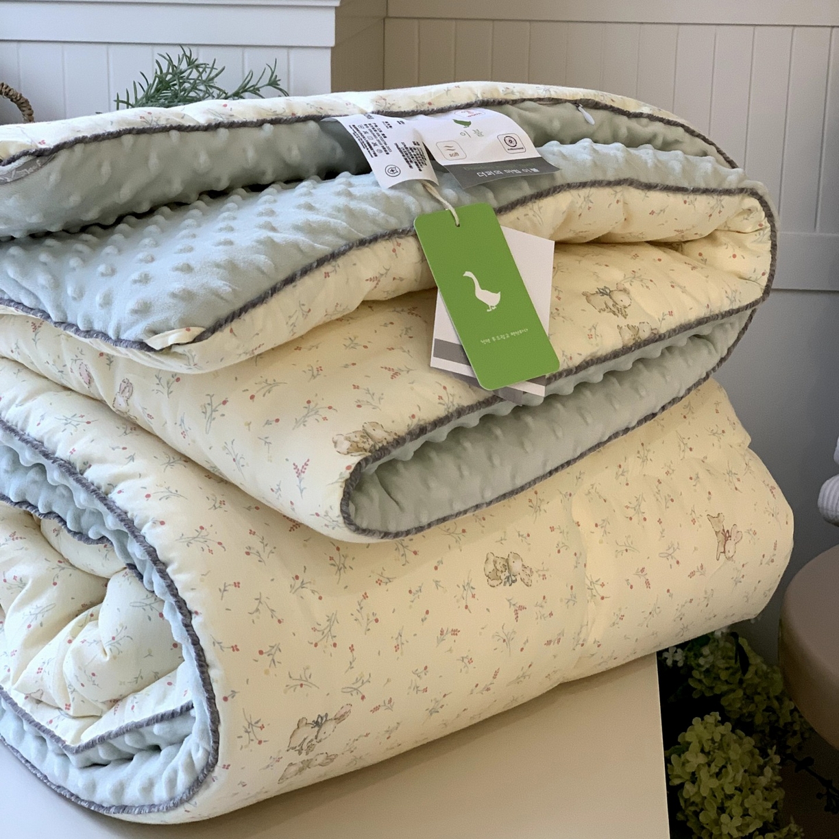 汇庭 2025秋冬新款全棉单人豆豆被冬被子被芯系列 奇妙兔