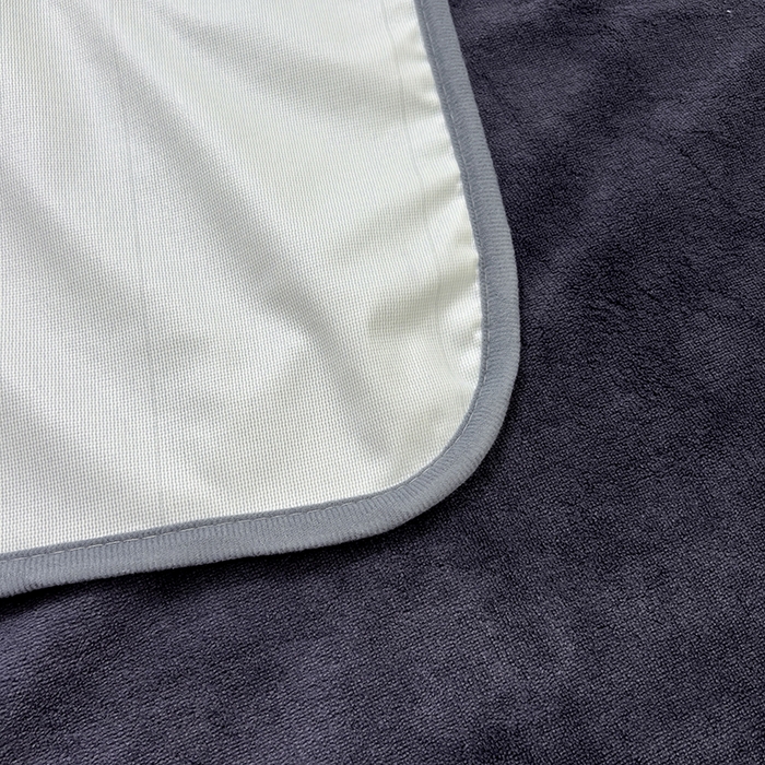 91家纺网 家纺一手货源 找家纺 茗婷家纺 2025新款牛奶绒防水床单隔尿垫供跨境外贸亚马逊秋冬热款 英伦风深灰