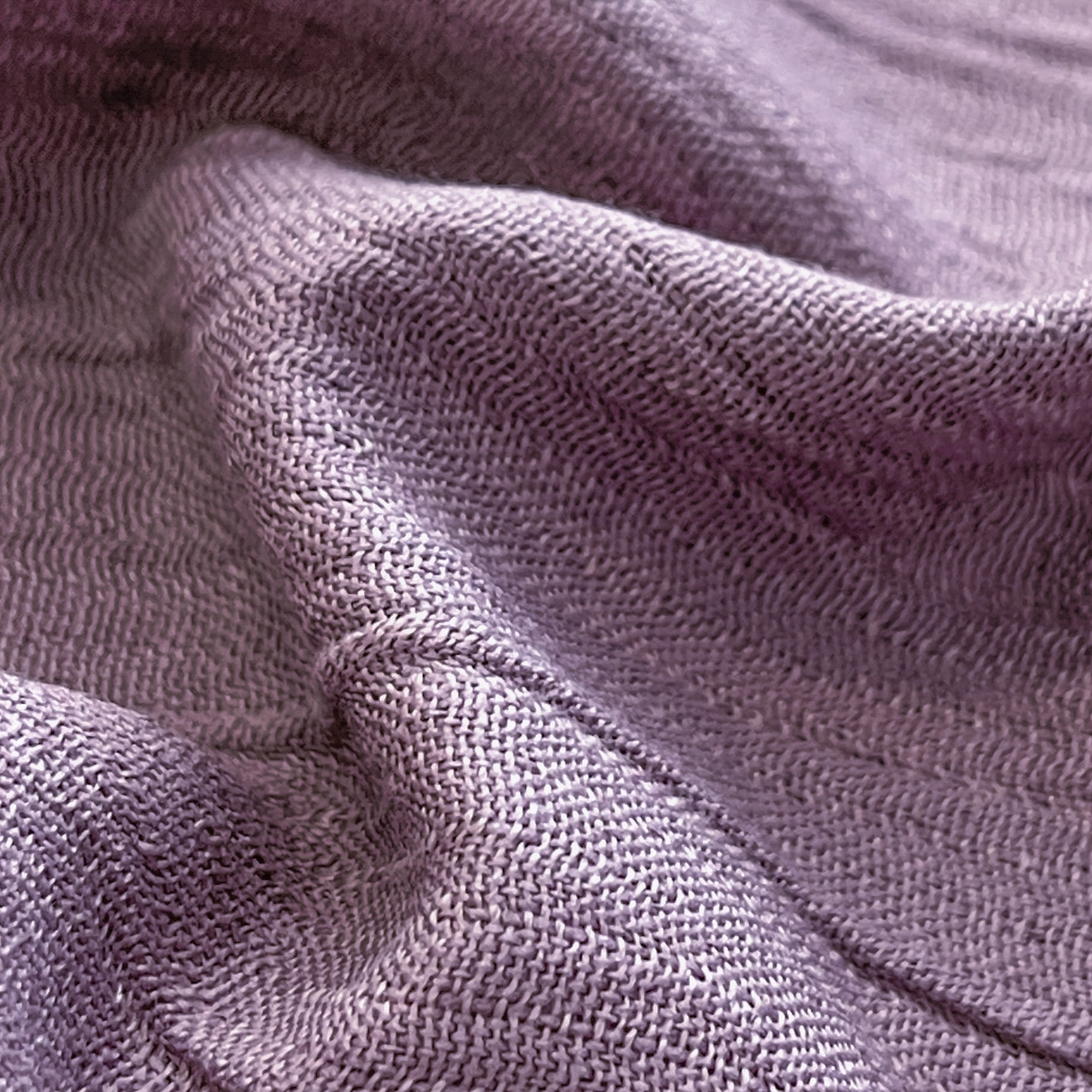 91家纺网 家纺一手货源 找家纺 瑞钰 2025新款透气云感三层纱床笠 木槿紫