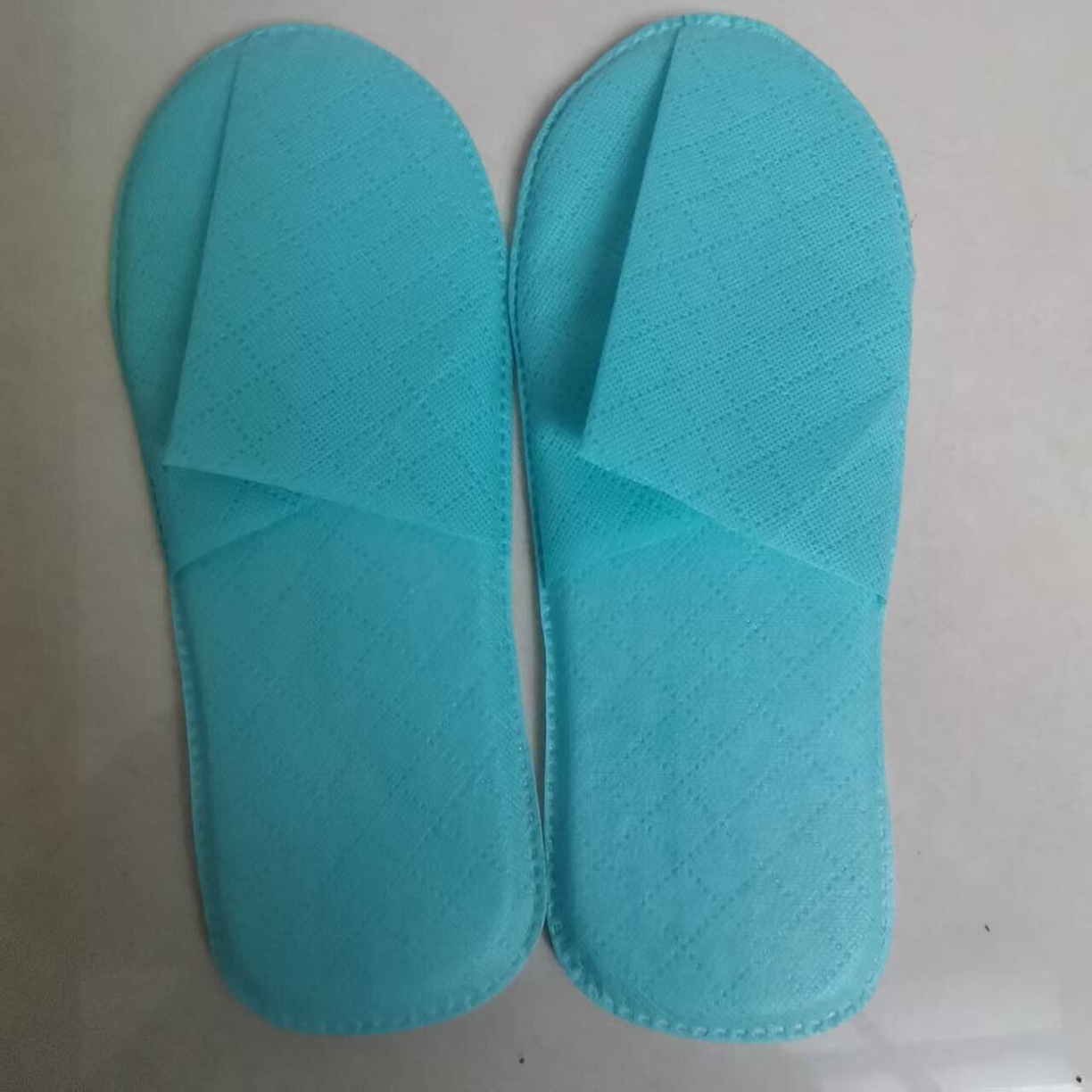 91家纺网 家纺一手货源 找家纺 （总）安力森/诚臻酒店用品 2025新款酒店民宿专用浅 蓝防滑待客拖鞋 客 房一次性简约舒适拖鞋