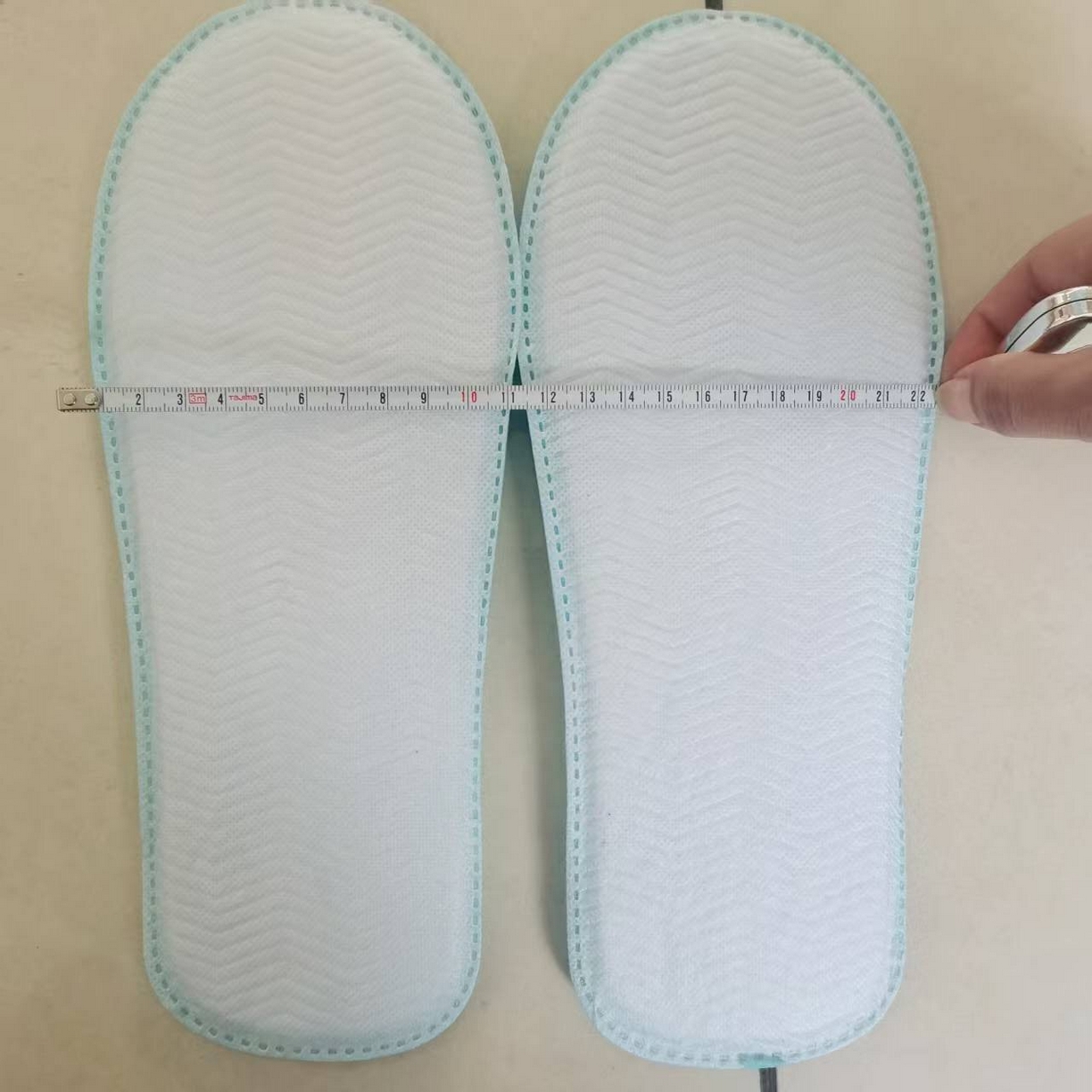 91家纺网 家纺一手货源 找家纺 （总）安力森/诚臻酒店用品 2025新款酒店民宿专用浅 蓝防滑待客拖鞋 客 房一次性简约舒适拖鞋