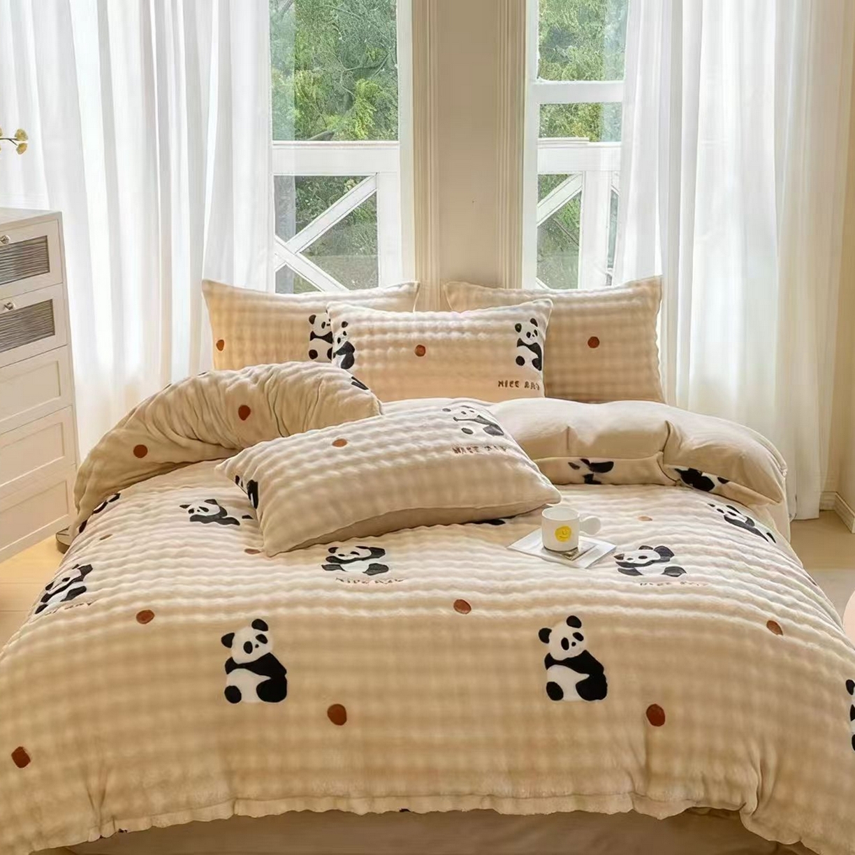 91家纺网 家纺一手货源 找家纺 （总）梦纤绒 2025新款保暖舒适亲肤泡泡绒四件套