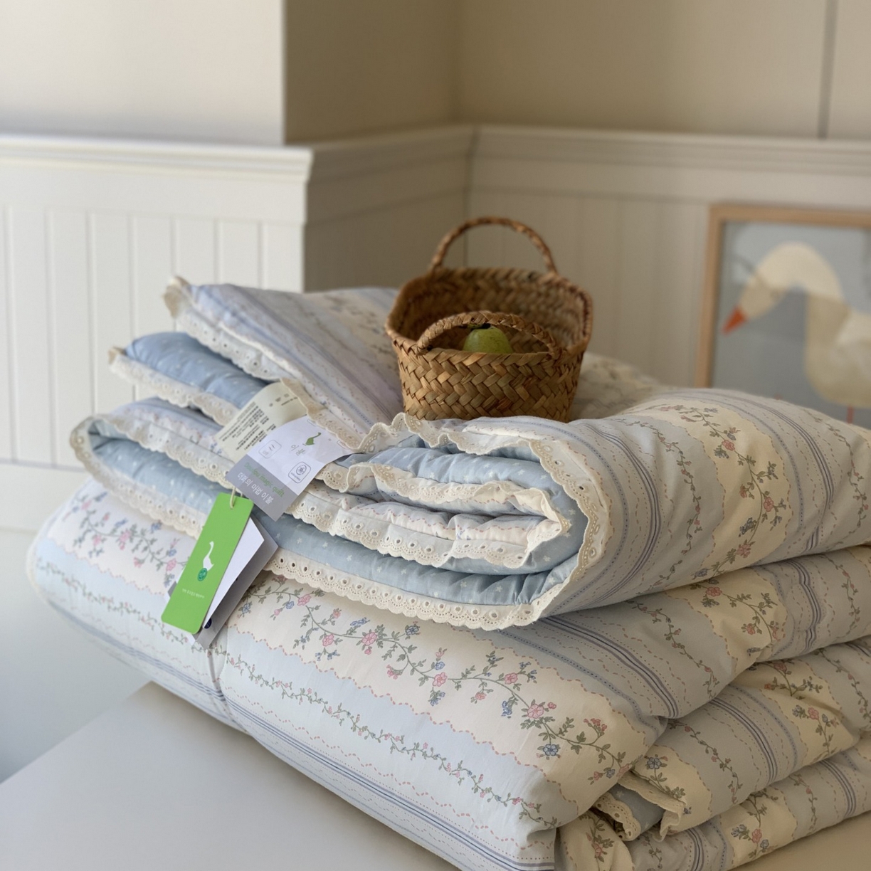 91家纺网 家纺一手货源 找家纺 汇庭 2025秋冬新品慕斯春秋被子被芯系列 晴天蓝