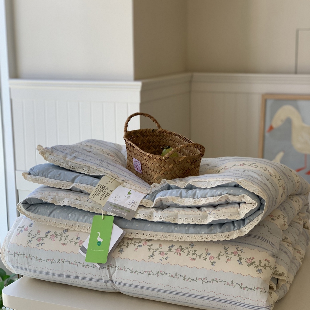 91家纺网 家纺一手货源 找家纺 汇庭 2025秋冬新品慕斯春秋被子被芯系列 晴天蓝