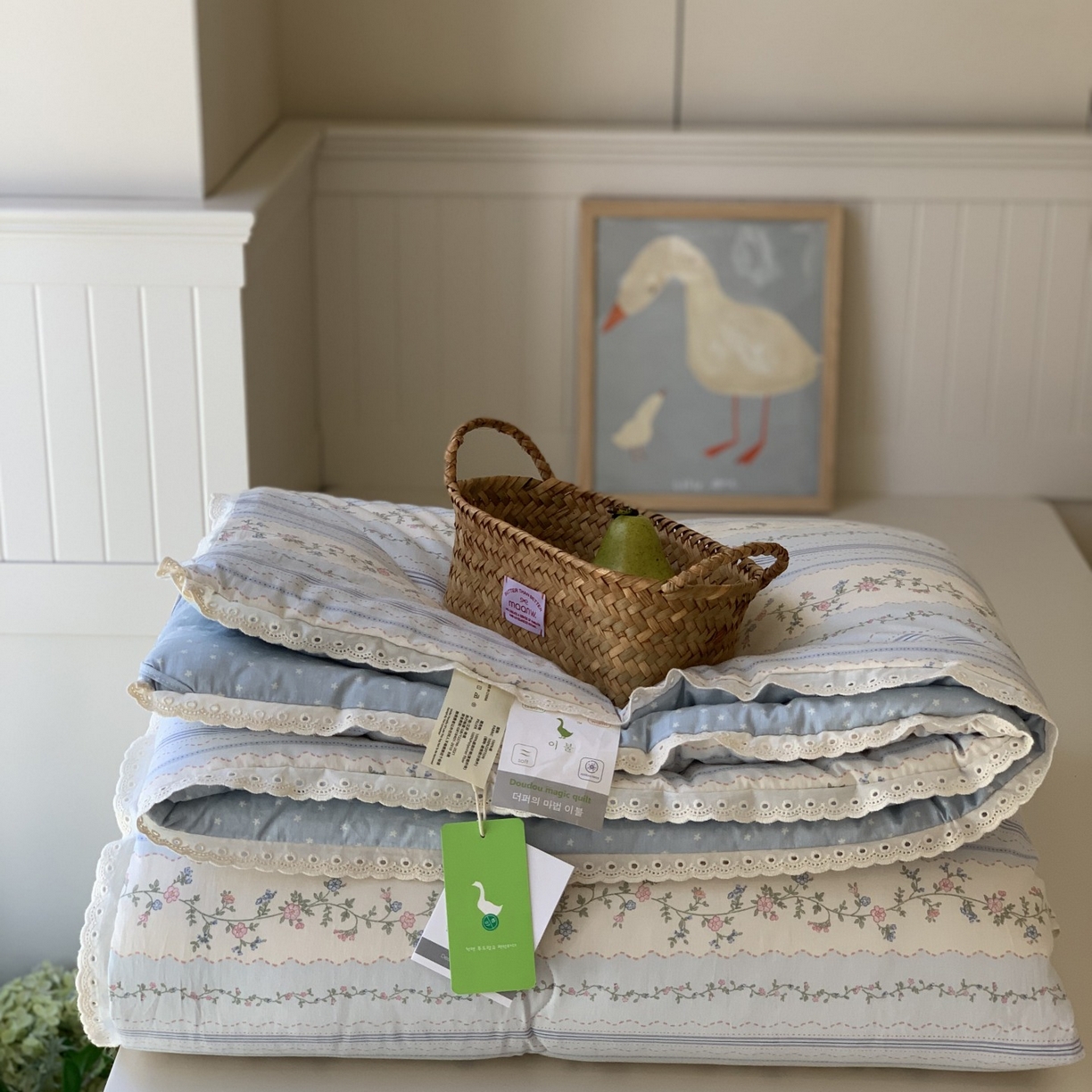 91家纺网 家纺一手货源 找家纺 汇庭 2025秋冬新品慕斯春秋被子被芯系列 晴天蓝