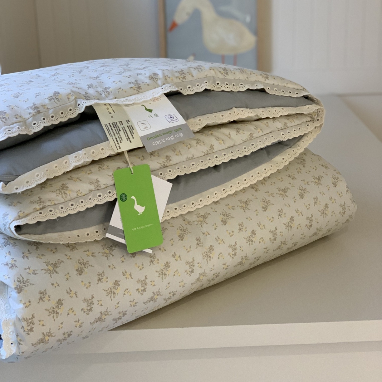 91家纺网 家纺一手货源 找家纺 汇庭 2025秋冬新品慕斯春秋被子被芯系列 花意绿